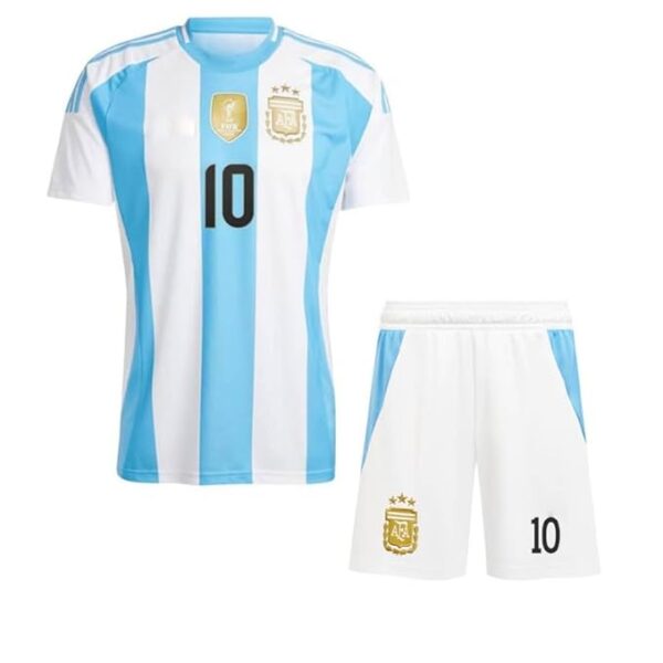 RJM Lionel Messi 10 Football Jersey Tshirt 2024 with Printed Shorts for (Men,Kids & Boys)