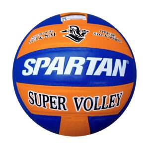 SPARTAN Approved by VFI Super Volley Leather Volleyball – Size 4, Yellow